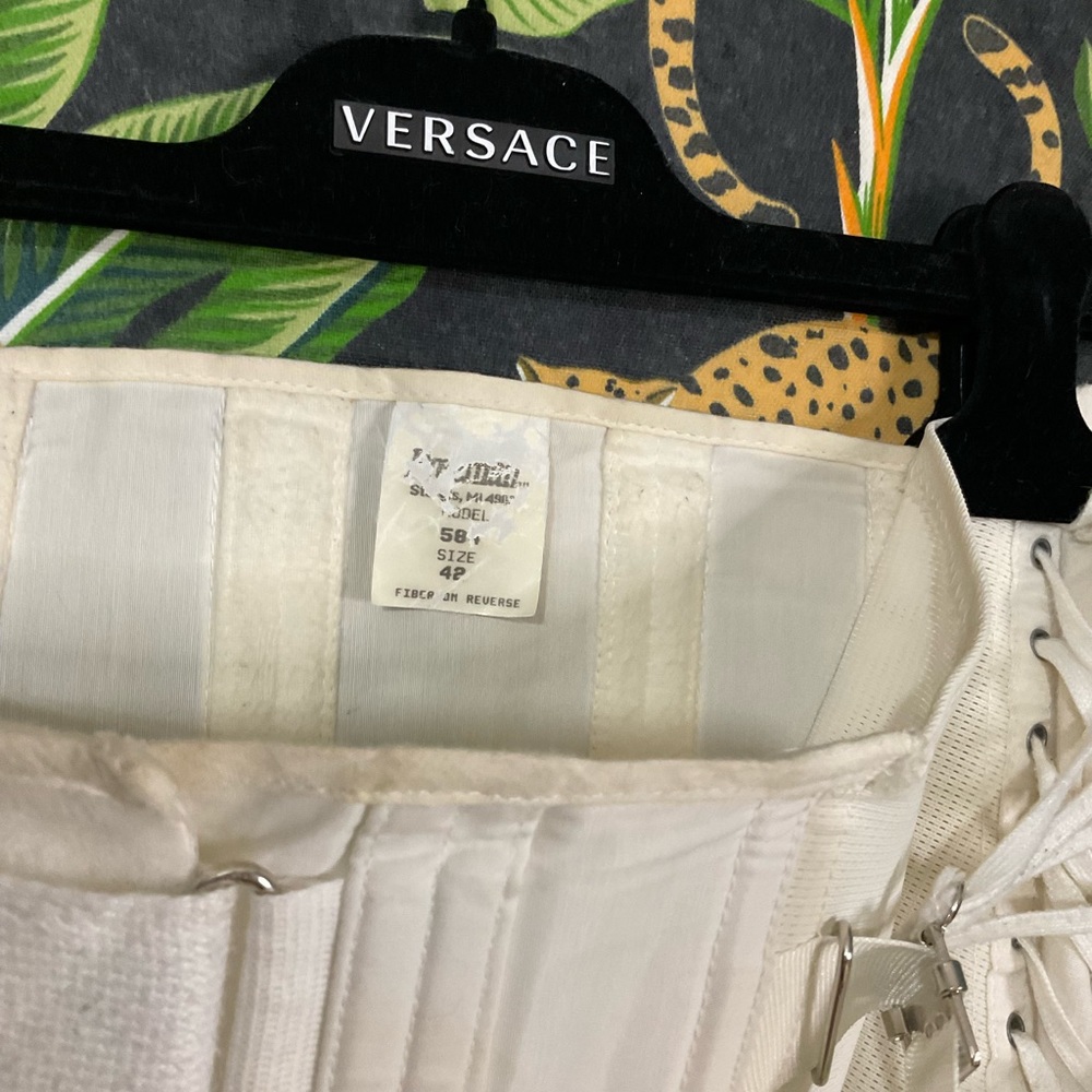 Vintage Laced Camp Corset Girdle 50’s W Boning Lumbar… - Gem